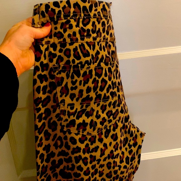 Zara Women's Super Skinny Leopard Print Pants Size 30 - Picture 1 of 3